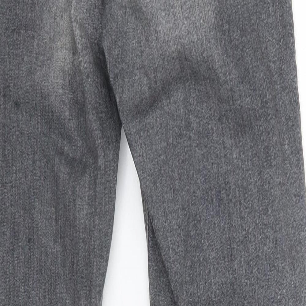 River Island Womens Grey  Cotton Skinny Jeans Size 10 L27 in Regular