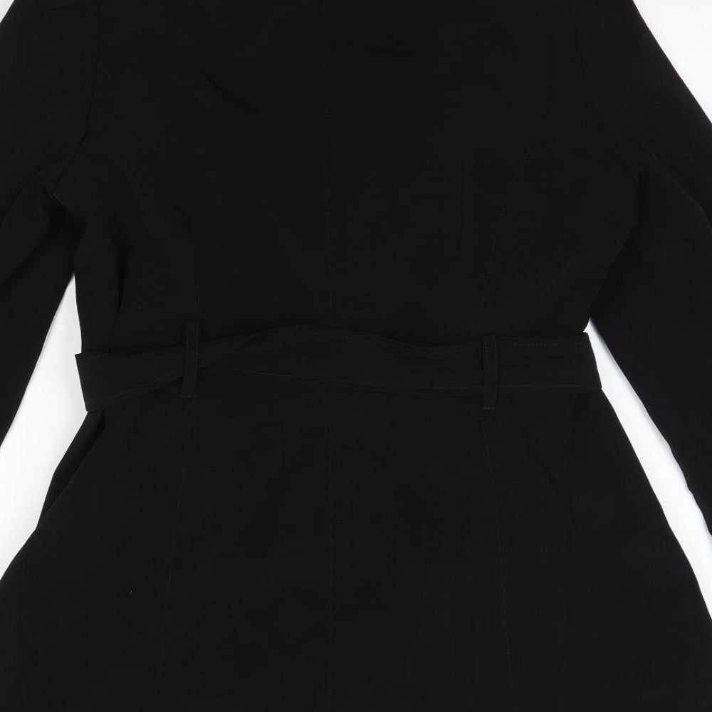 George Womens Black   Parka Coat Size 8