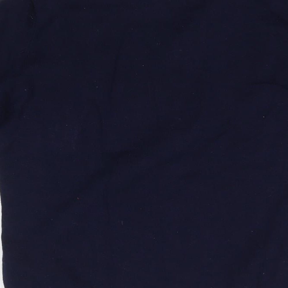 Bonmarché Womens Blue Collared  100% Cotton Pullover Jumper Size 8
