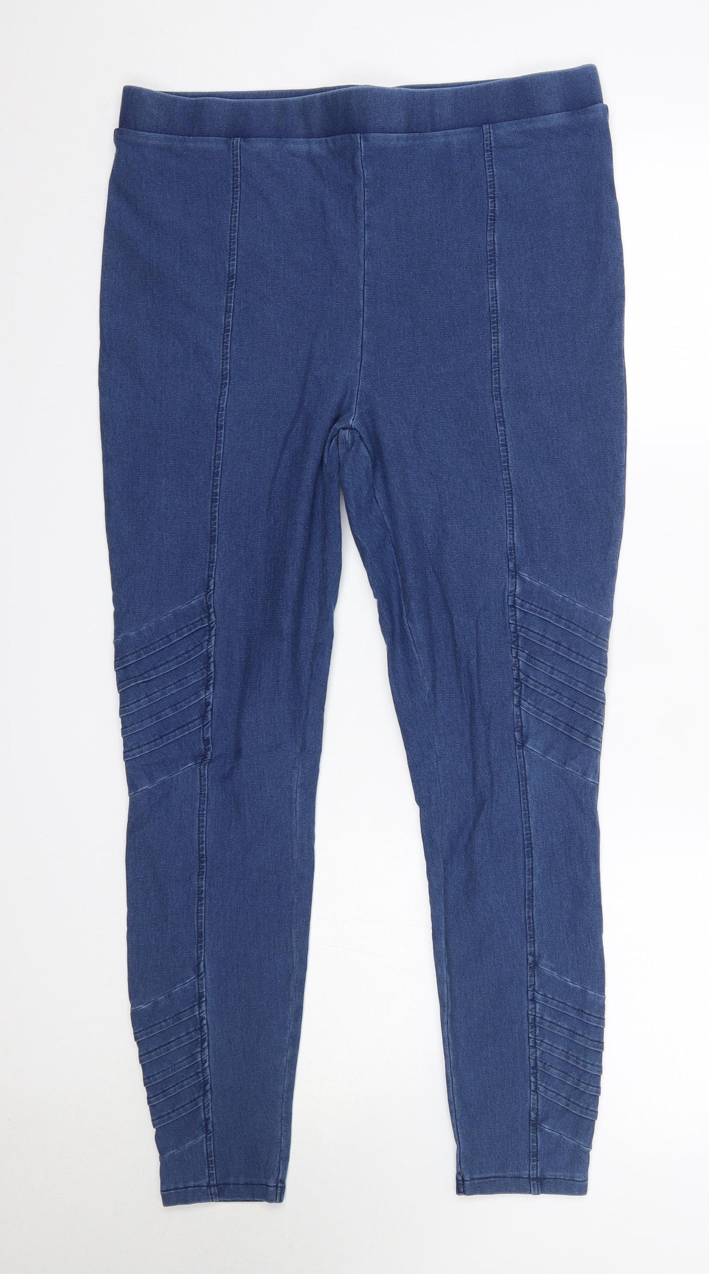 Matalan Womens Blue  Cotton Jegging Jeans Size 16 L27 in Regular