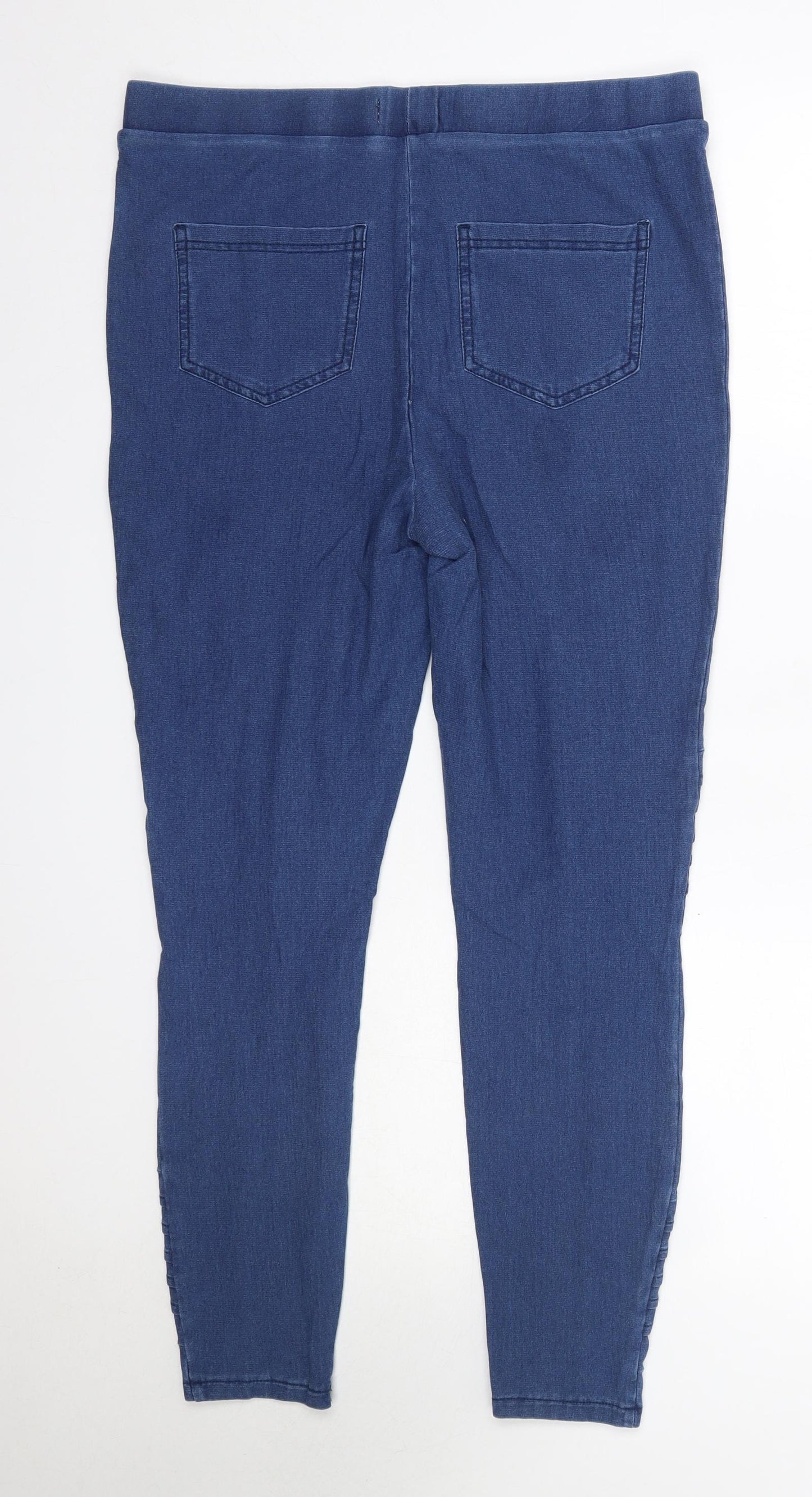 Matalan Womens Blue  Cotton Jegging Jeans Size 16 L27 in Regular