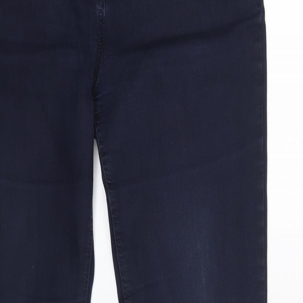 M&S Womens Blue  Cotton Flared Jeans Size 10 L32 in Regular  - Per Una