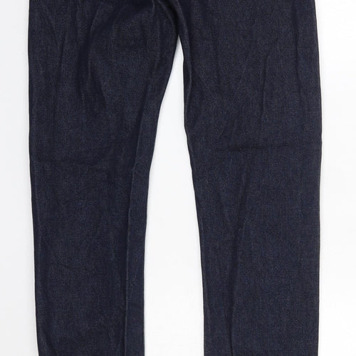 Topman Mens Blue  Cotton Straight Jeans Size 28 in L34 in Slim