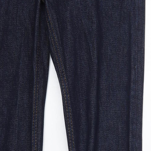 Topman Mens Blue  Cotton Straight Jeans Size 28 in L34 in Slim
