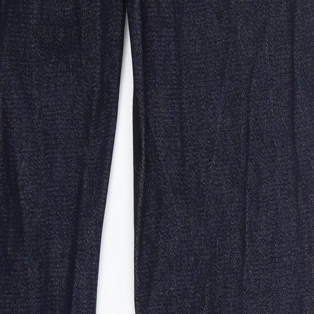 Topman Mens Blue  Cotton Straight Jeans Size 28 in L34 in Slim