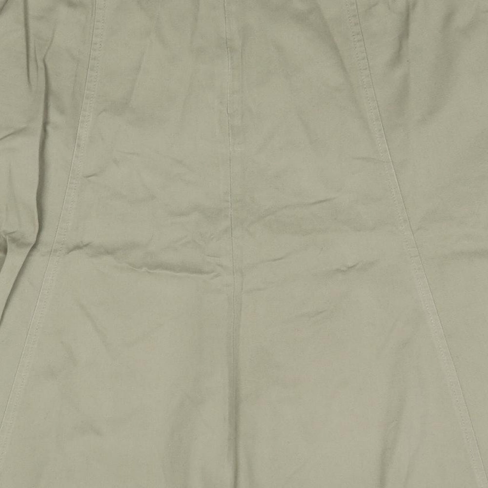 Country Collection Womens Green  Cotton A-Line Skirt Size 16