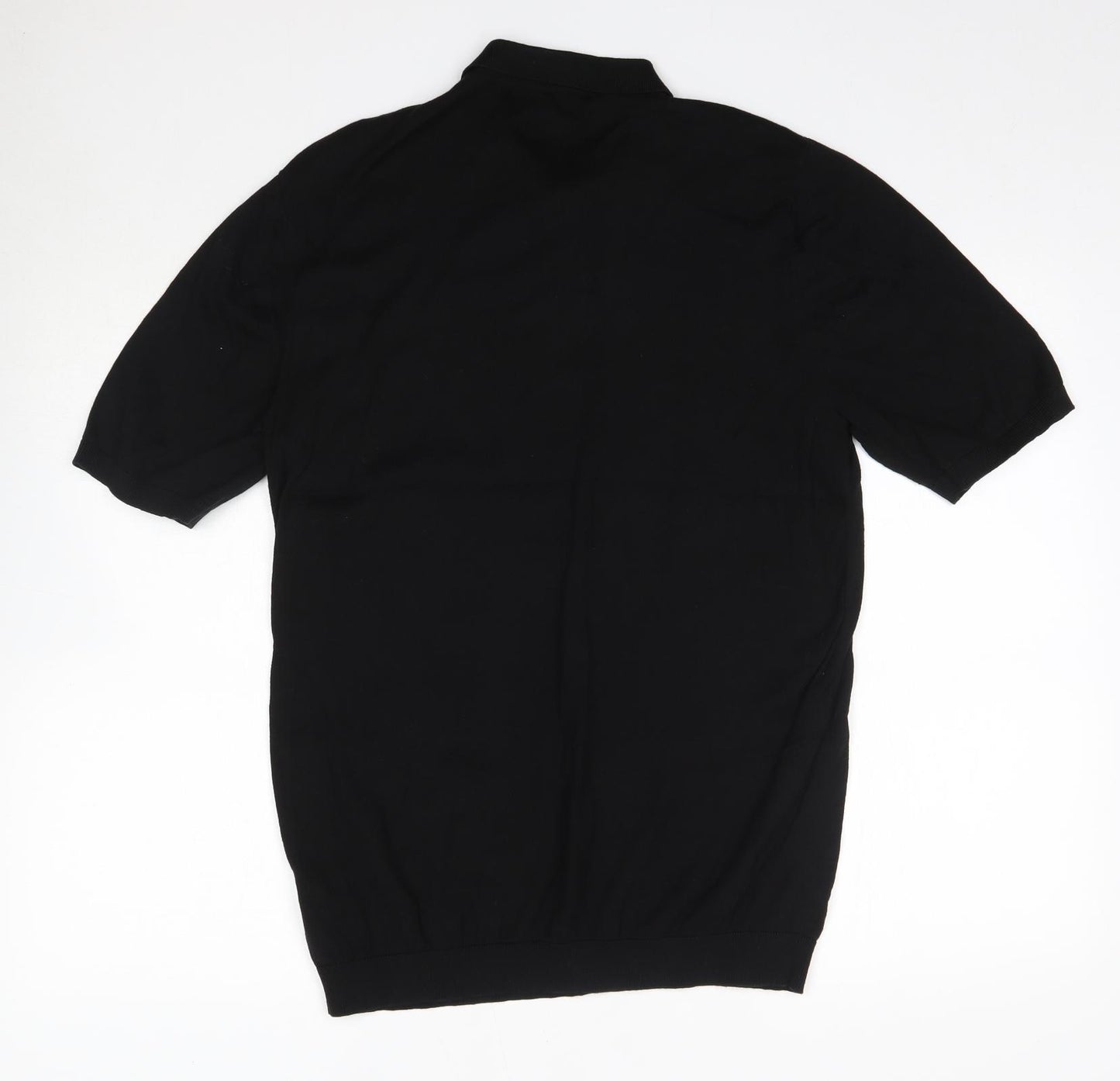 ASOS Mens Black  Cotton  Polo Size 2XL Collared  - Jumper