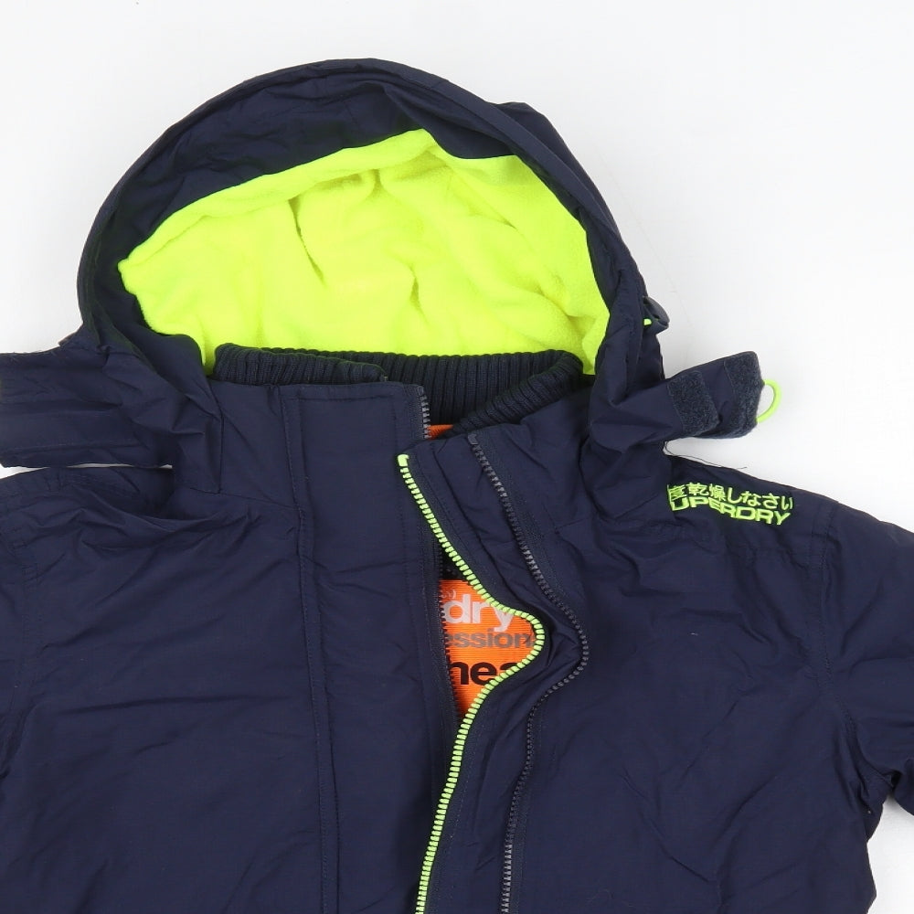 Superdry Mens Blue   Rain Coat Coat Size S
