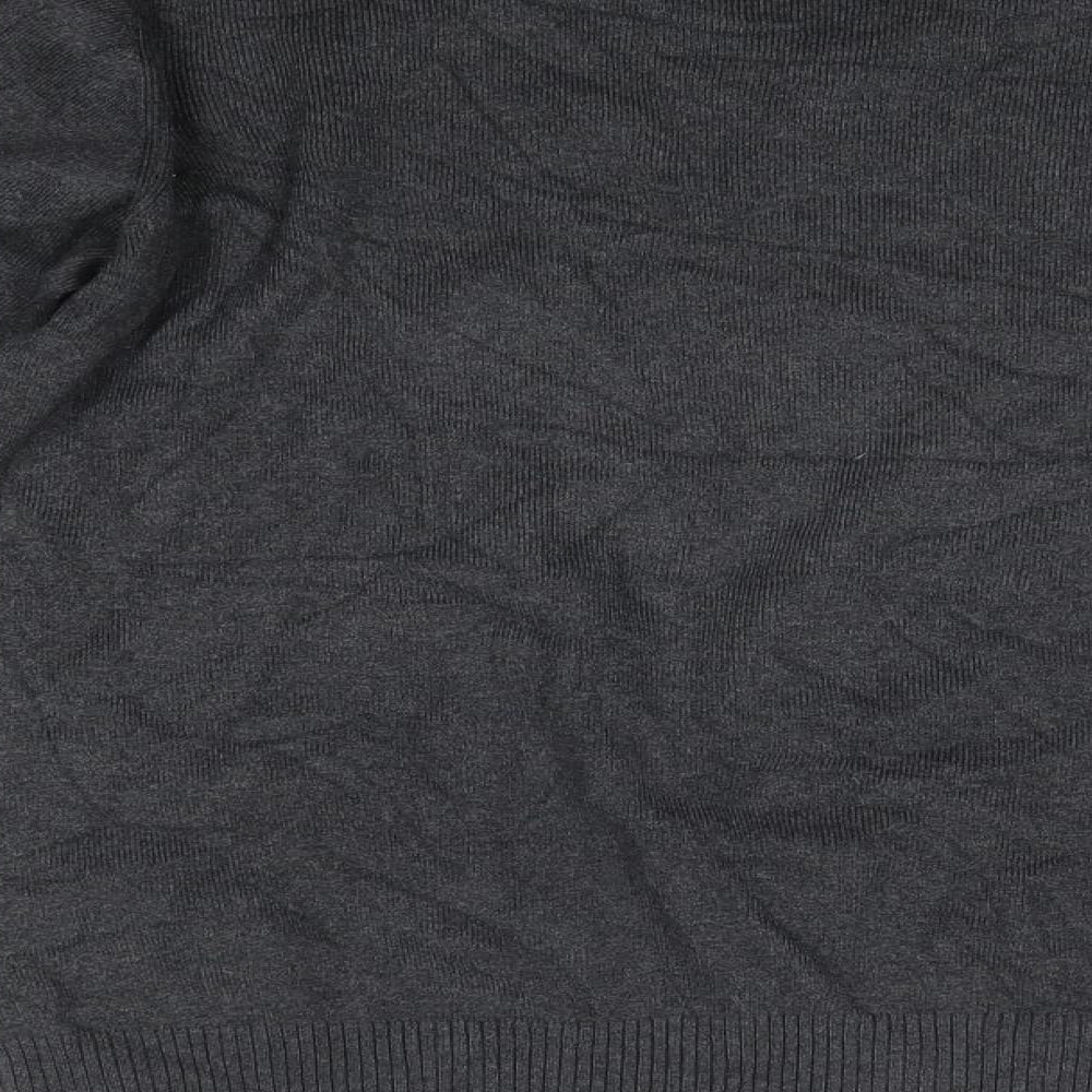 M&S Boys Grey V-Neck  Cotton Pullover Jumper Size 15-16 Years