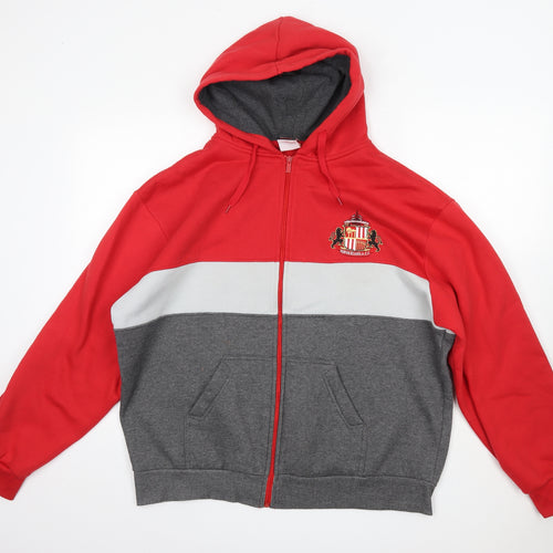 Safc Store Mens Multicoloured  Polyester Full Zip Hoodie Size 2XL   - Sunderland AFC
