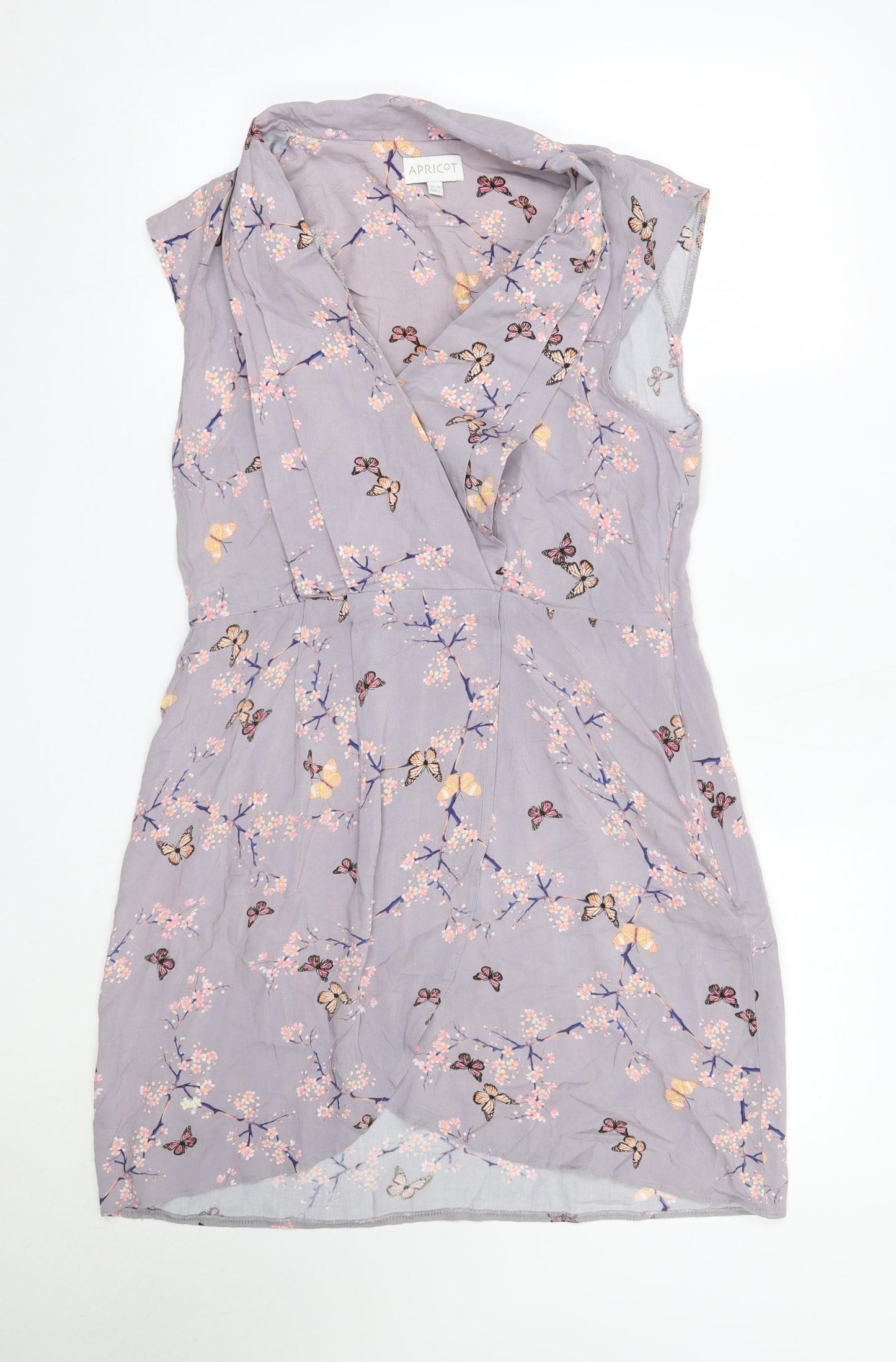 Apricot Womens Purple  Viscose A-Line  Size 14  Collared