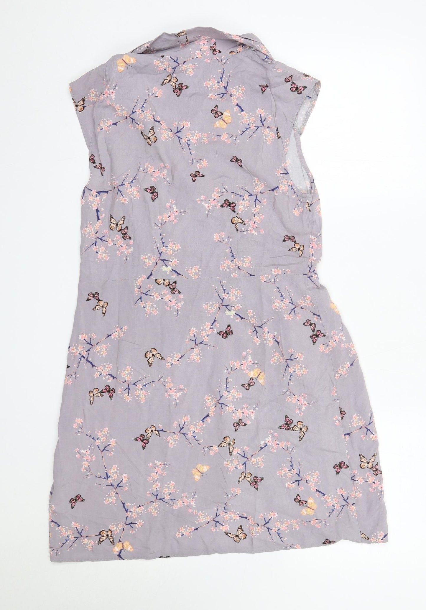 Apricot Womens Purple  Viscose A-Line  Size 14  Collared