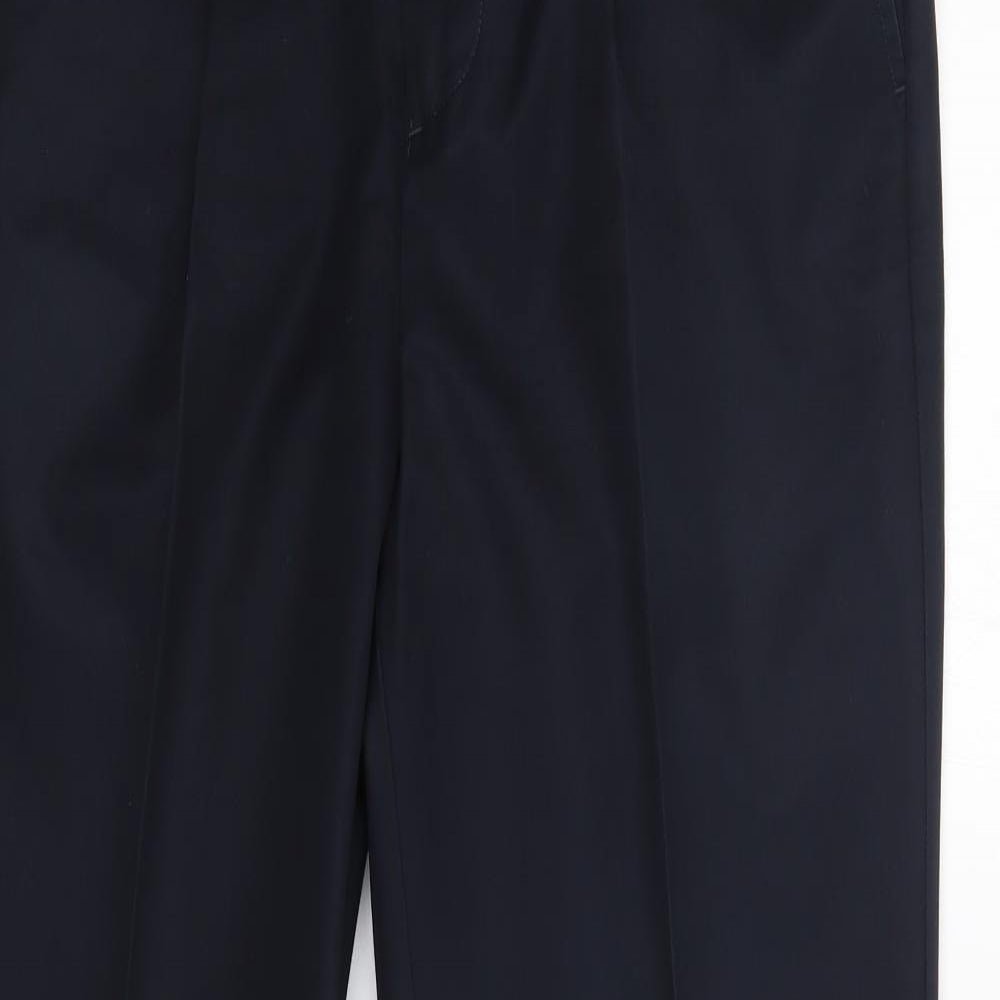 Maine Mens Blue  Cotton Dress Pants Trousers Size 34 in L31 in Regular