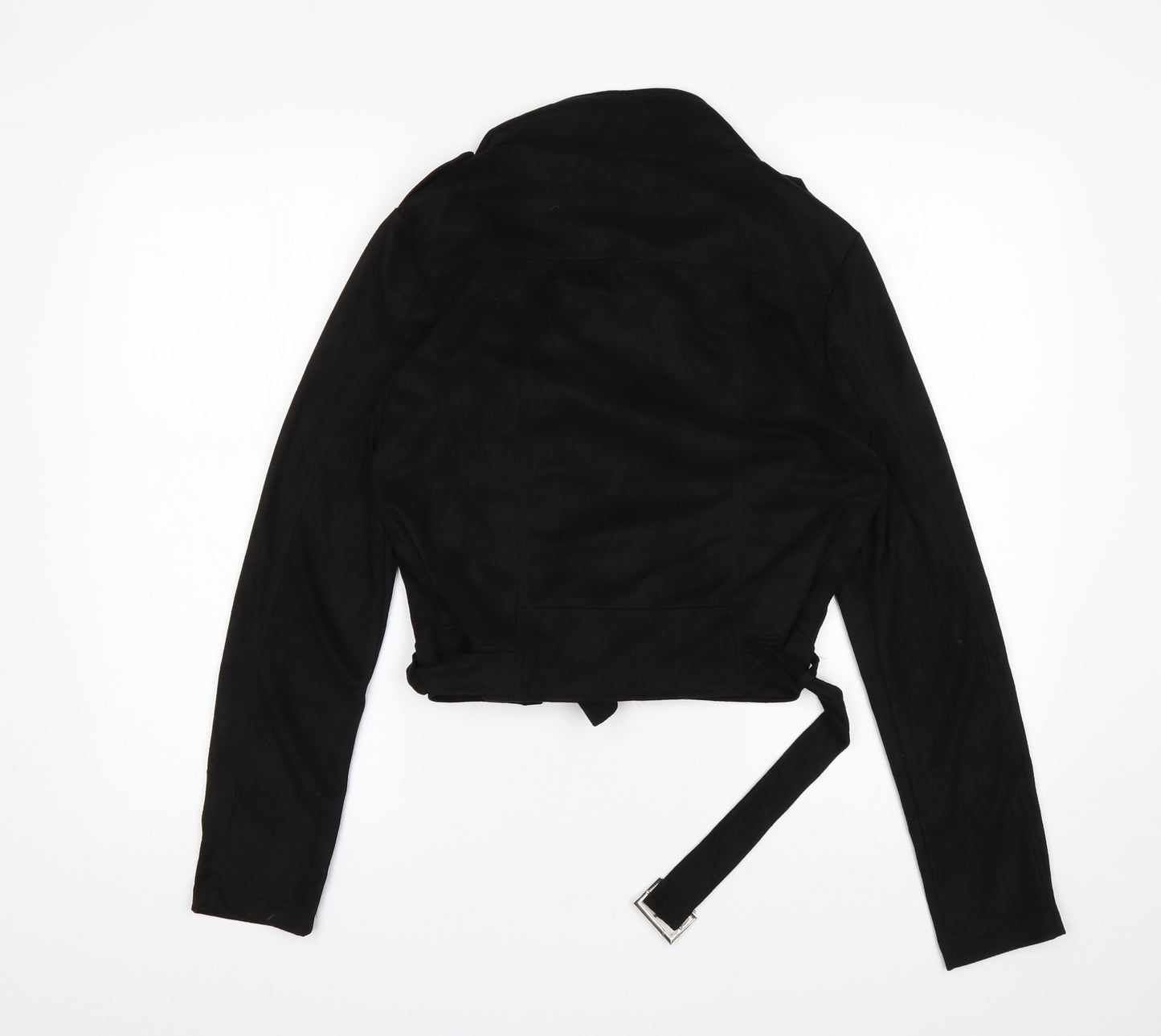 PRETTYLITTLETHING Womens Black   Biker Jacket Size 8