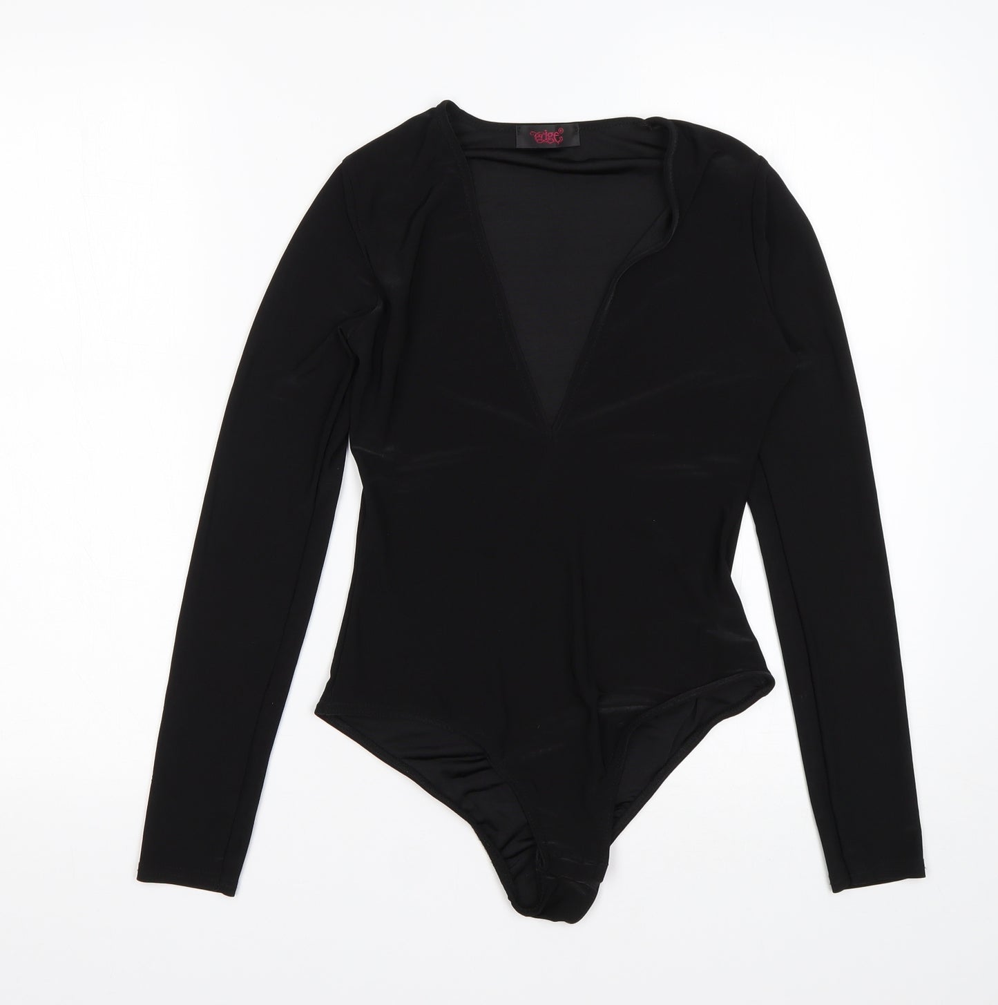 EDGE Womens Black  Polyester Bodysuit One-Piece Size 8