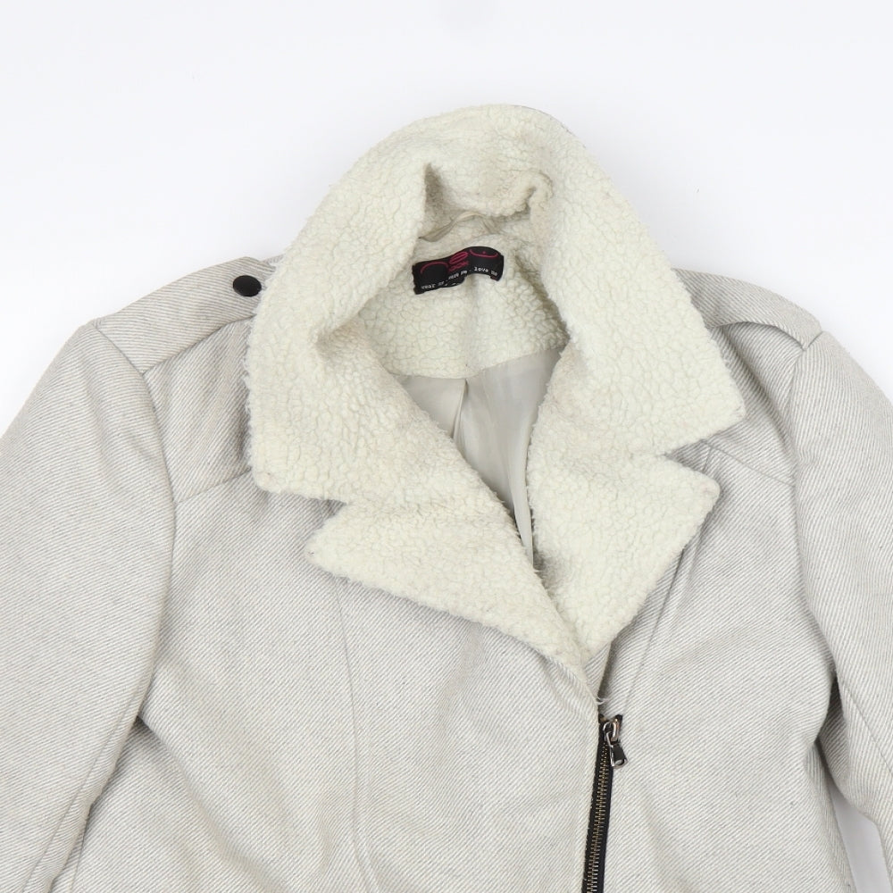 New Look Womens Beige   Overcoat Coat Size 8