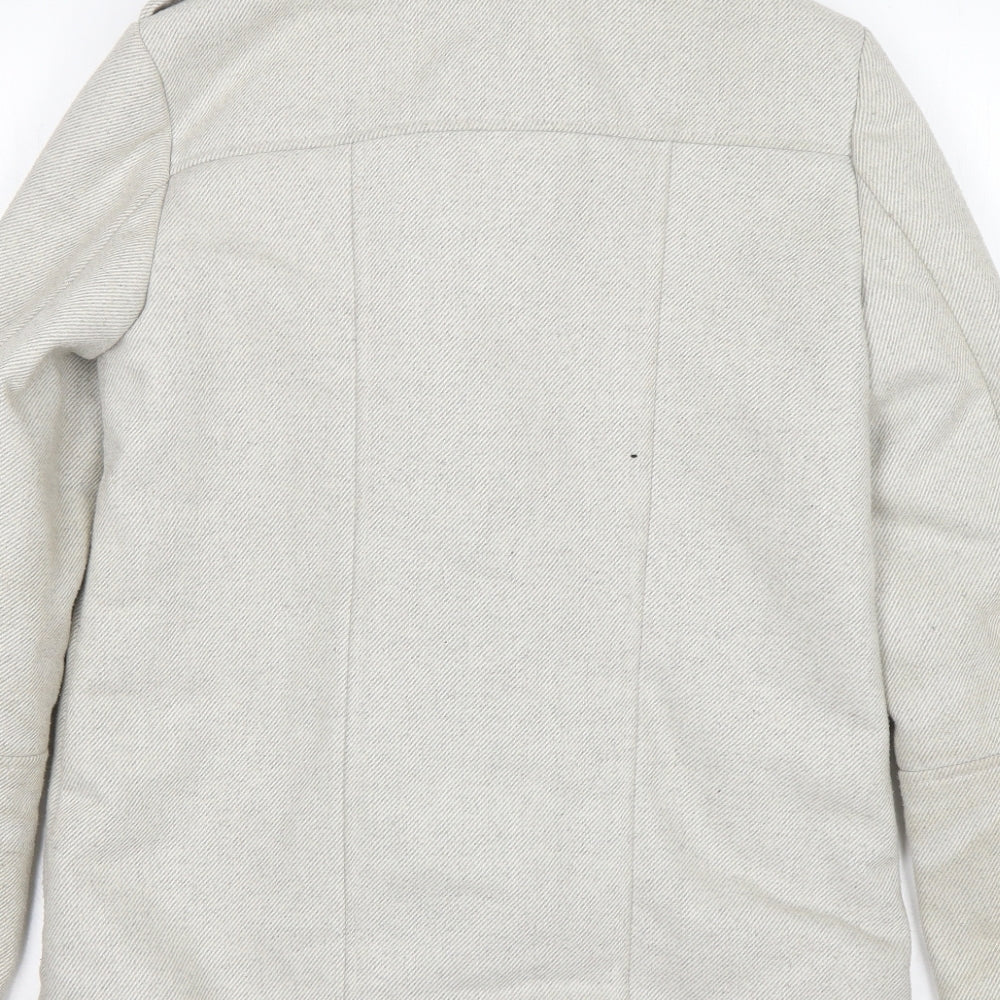 New Look Womens Beige   Overcoat Coat Size 8