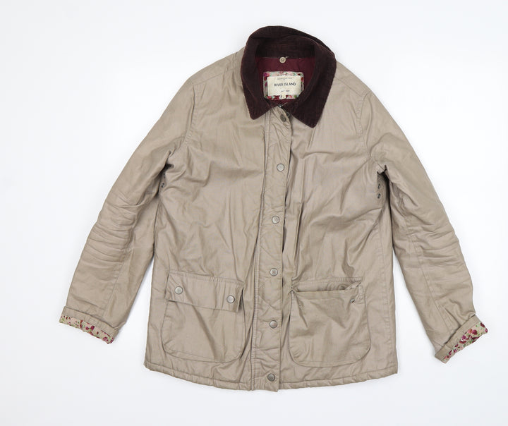 River Island Womens Beige   Jacket  Size 6