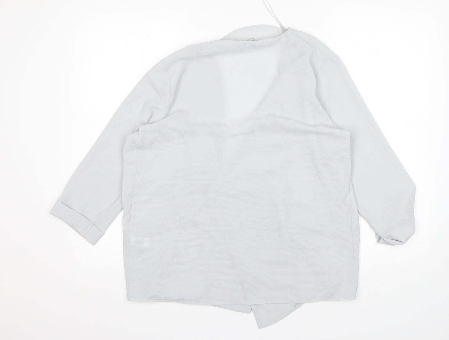 Select Womens Grey  Polyester Jacket Blazer Size 12