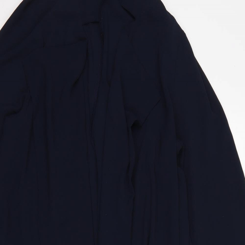 Yours Womens Blue  Polyester Jacket Blazer Size 16