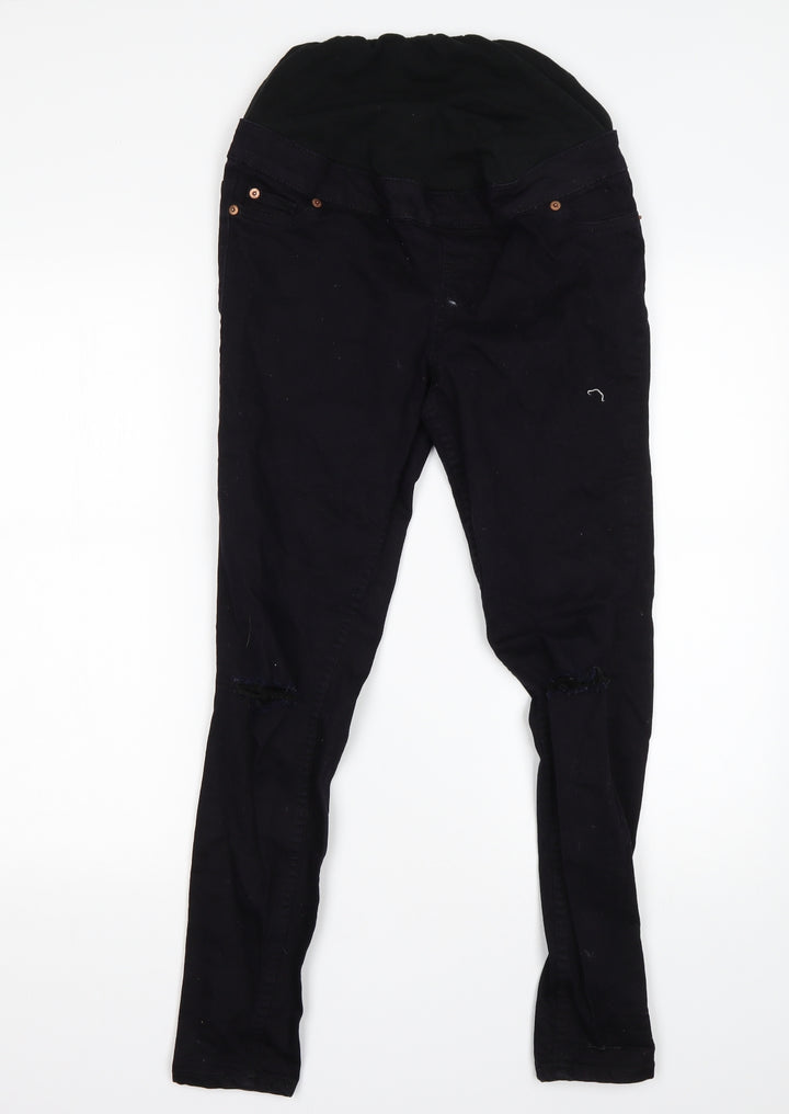 New Look Womens Black Cotton Jegging Jeans Size 8 L28 in Regular