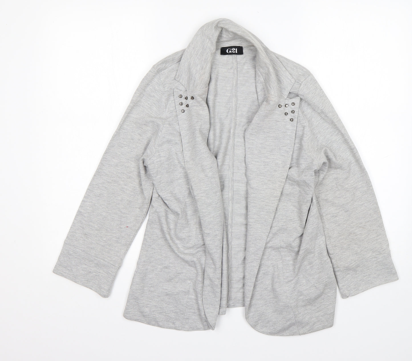 George Womens Grey  Polyester Jacket Blazer Size 12