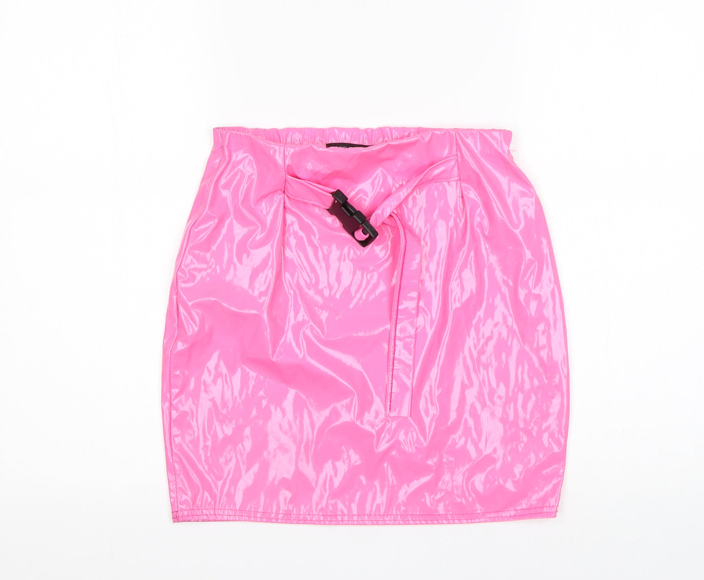 I SAW IT FIRST Womens Pink  Polyester Mini Skirt Size 8