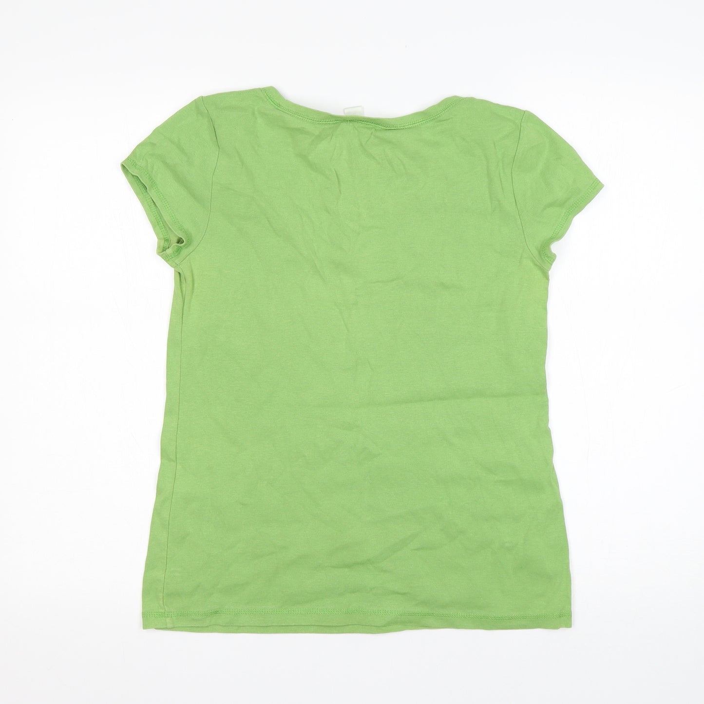 LOFT Womens Green   Basic T-Shirt Size M V-Neck
