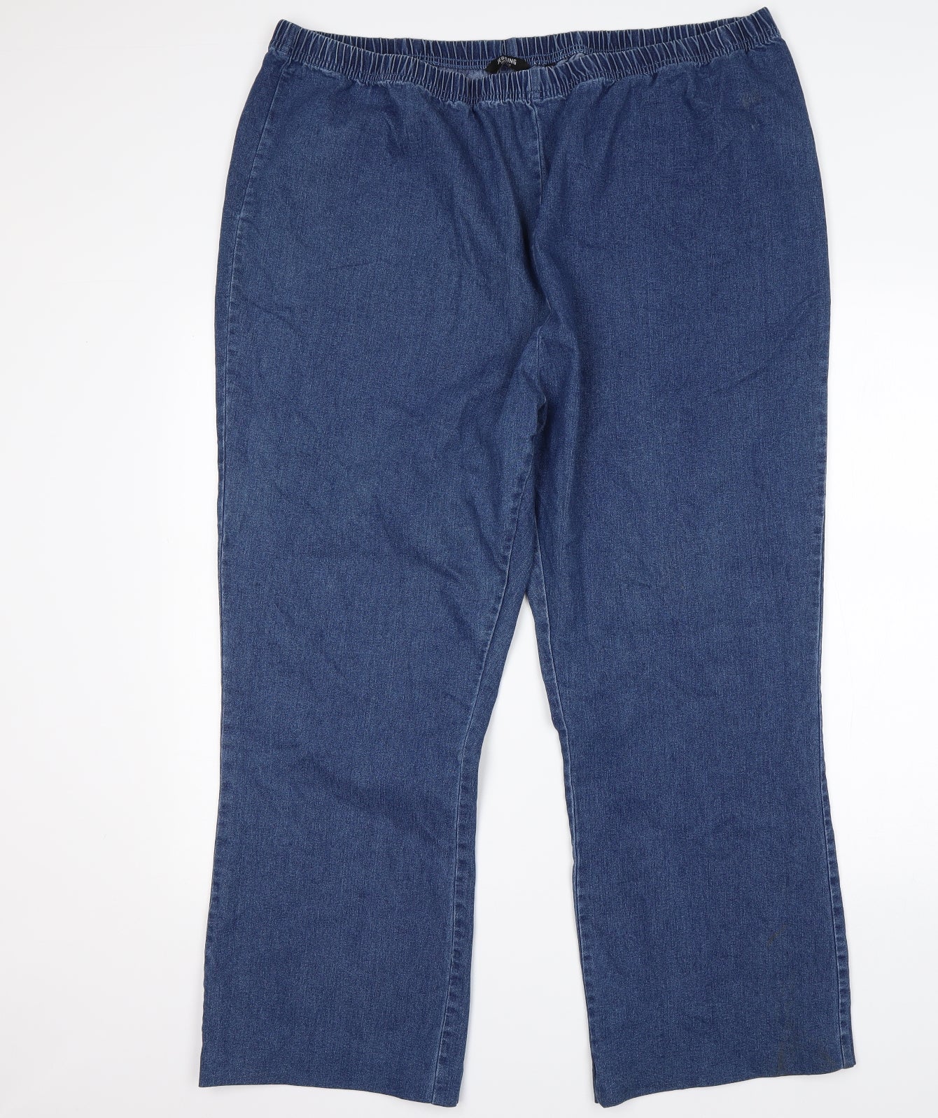 SimplyBe Womens Blue  Cotton Jegging Jeans Size 28 L28 in Regular  - Bootcut Jegging