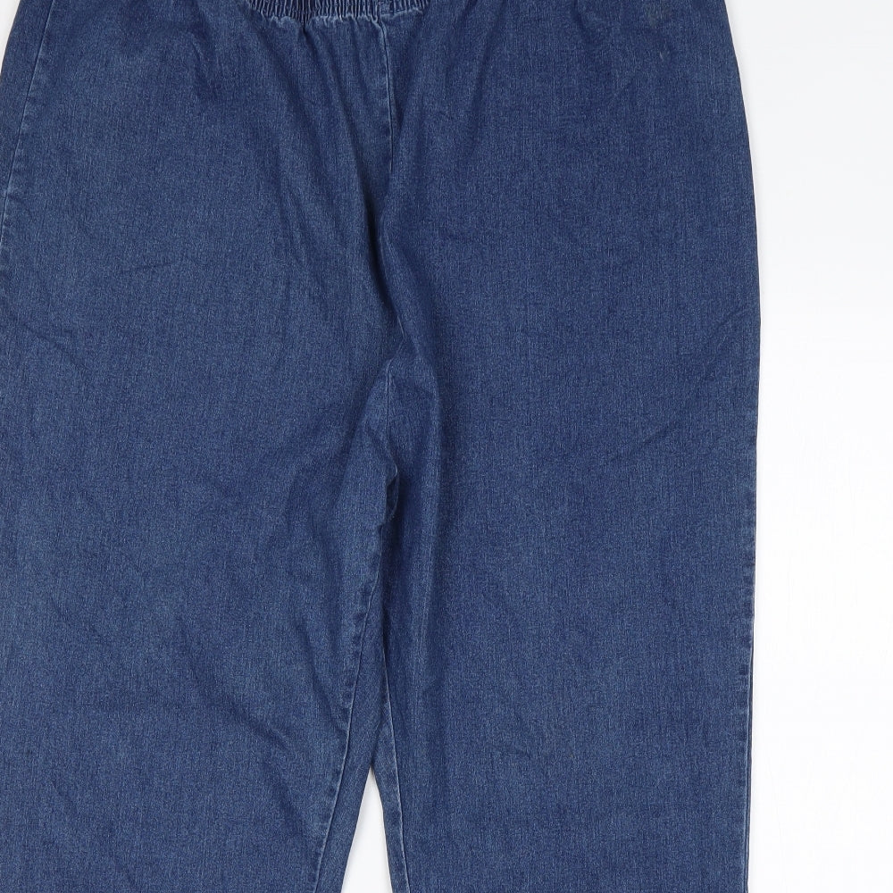 SimplyBe Womens Blue  Cotton Jegging Jeans Size 28 L28 in Regular  - Bootcut Jegging