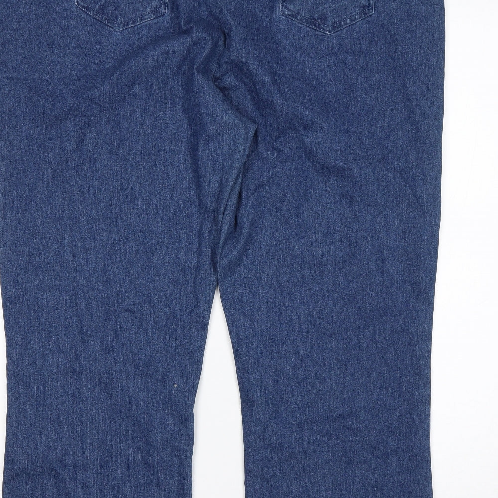 SimplyBe Womens Blue  Cotton Jegging Jeans Size 28 L28 in Regular  - Bootcut Jegging