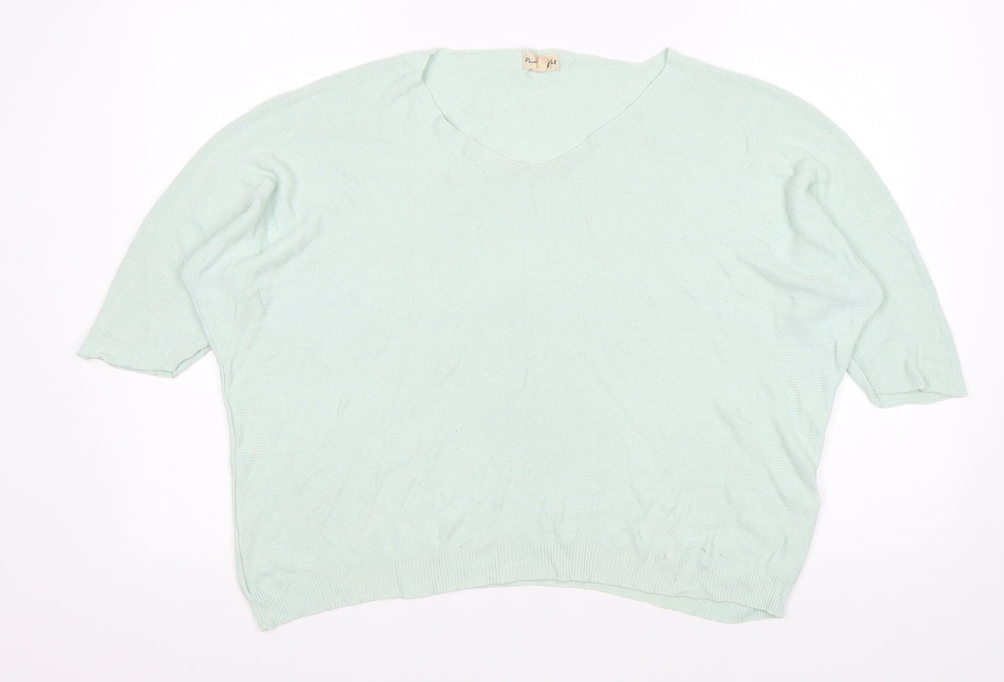 Phase Eight Womens Green Round Neck  Viscose Pullover Jumper Size S