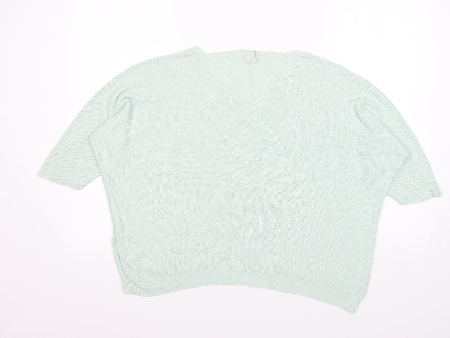 Phase Eight Womens Green Round Neck  Viscose Pullover Jumper Size S