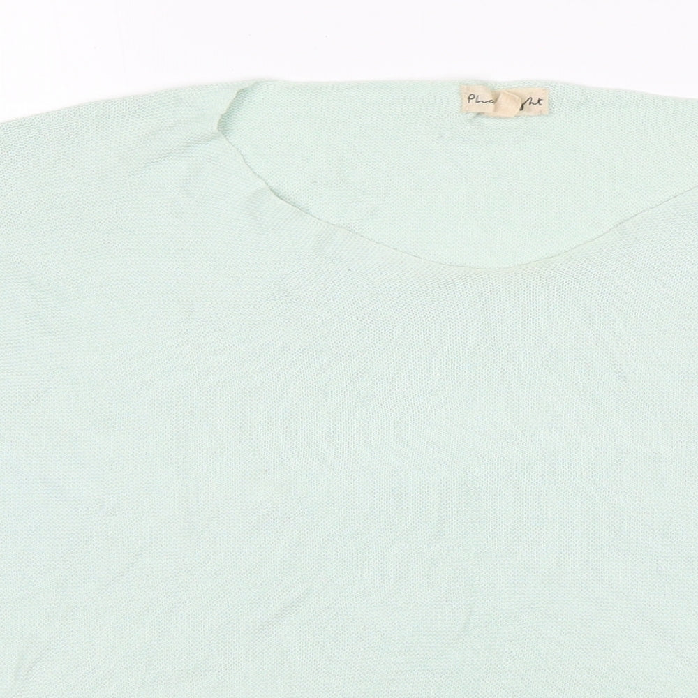Phase Eight Womens Green Round Neck  Viscose Pullover Jumper Size S