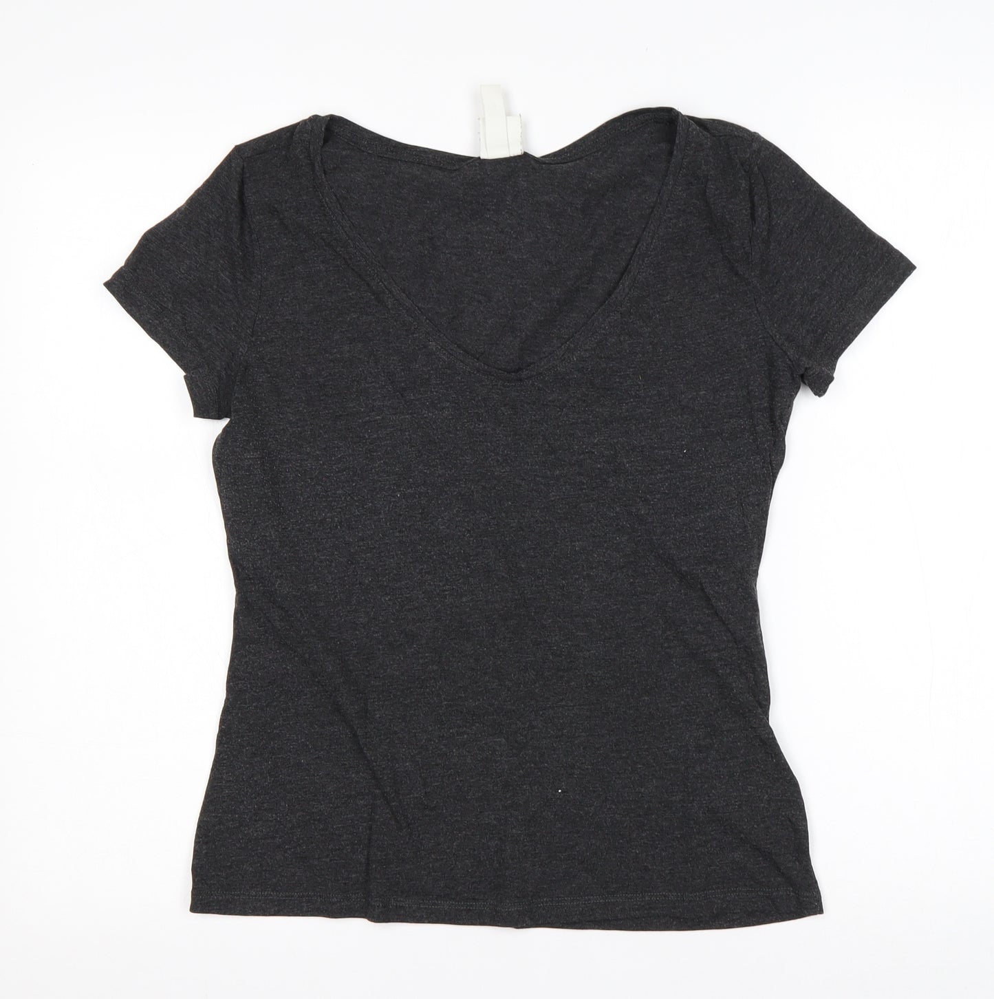 H&M Mens Grey  Cotton  T-Shirt Size M Square Neck