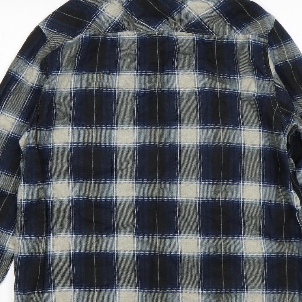 Brave Soul  Mens Multicoloured Plaid Cotton  Button-Up Size S Collared
