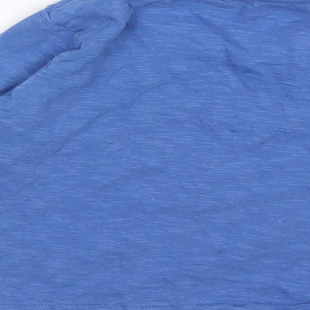 NEXT Boys Blue  Cotton Basic T-Shirt Size 12-18 Months Round Neck