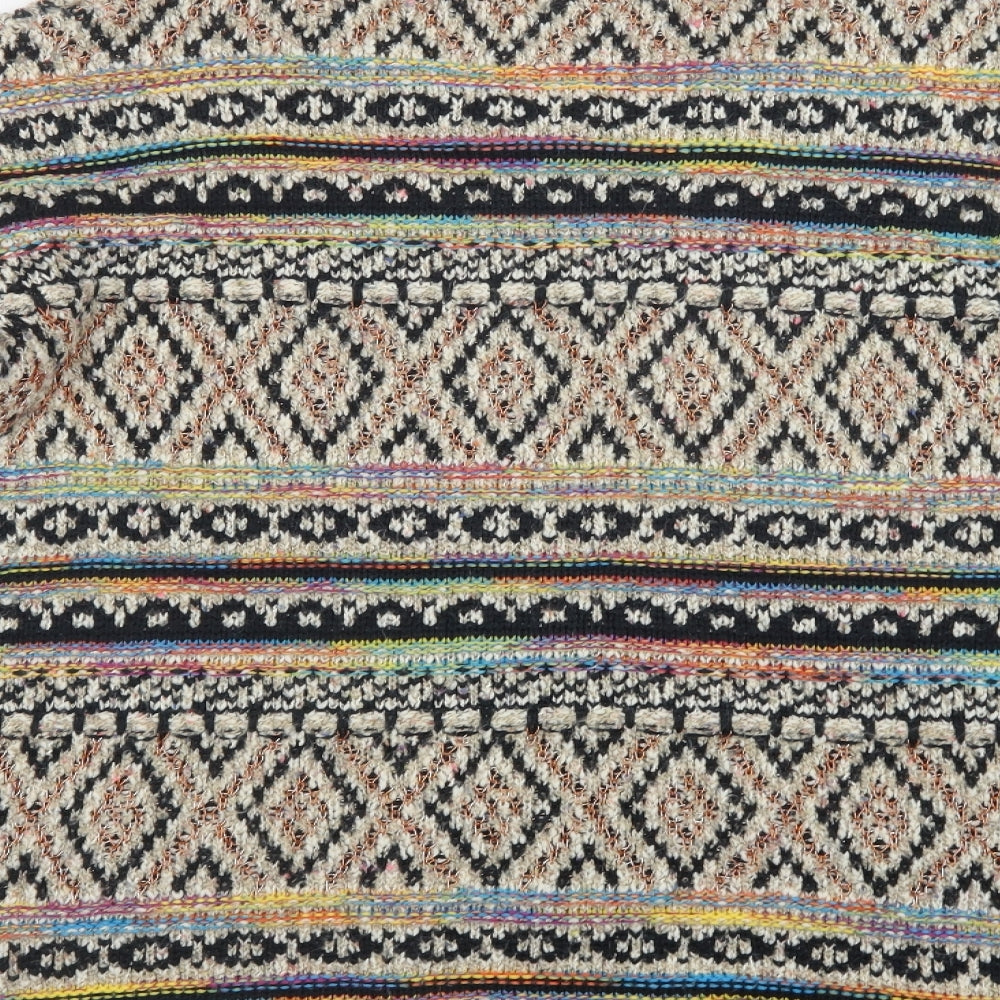 Katsumi Womens Multicoloured Round Neck Geometric Polyamide Pullover Jumper Size L
