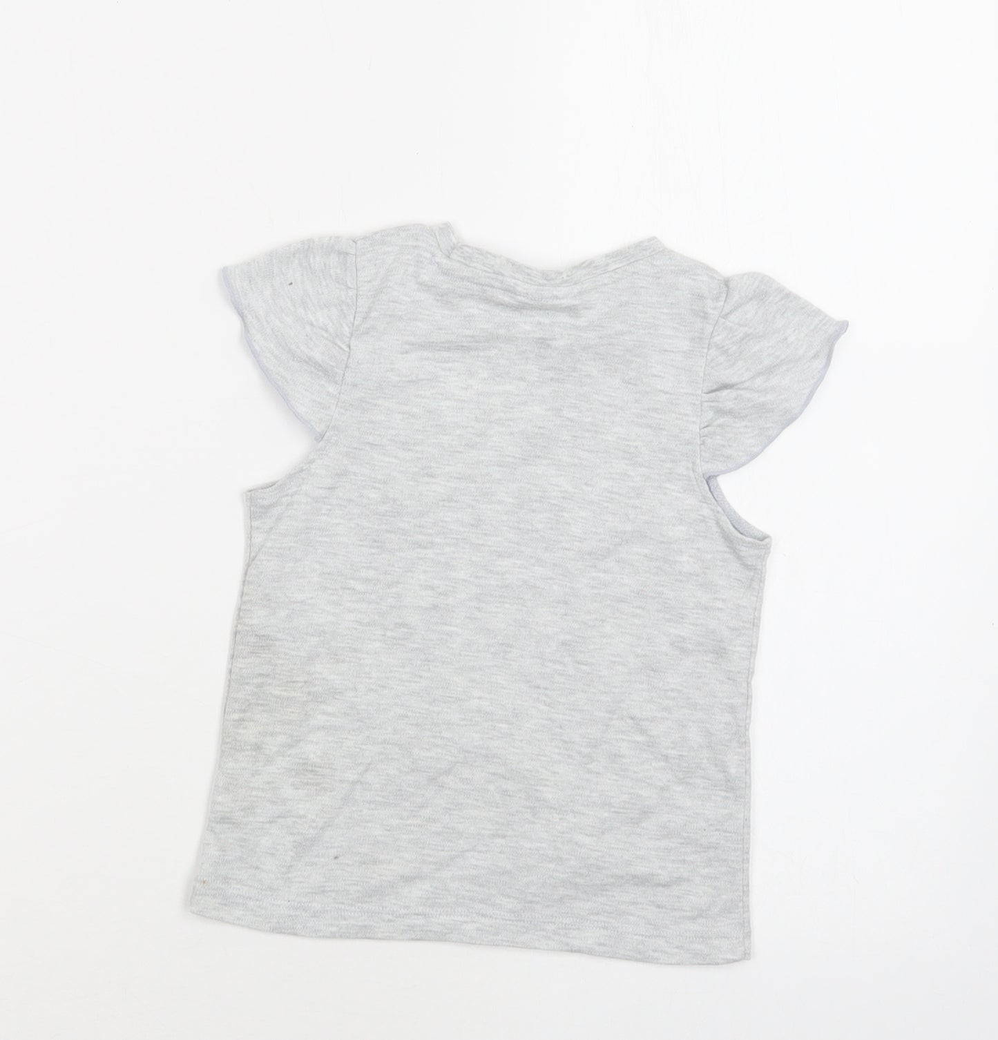George Girls Grey  Polyester Basic T-Shirt Size 2-3 Years Crew Neck  - Peppa Pig