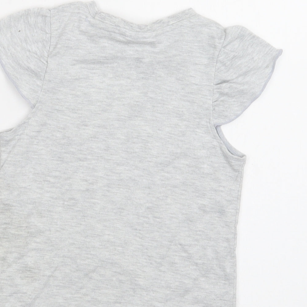 George Girls Grey  Polyester Basic T-Shirt Size 2-3 Years Crew Neck  - Peppa Pig