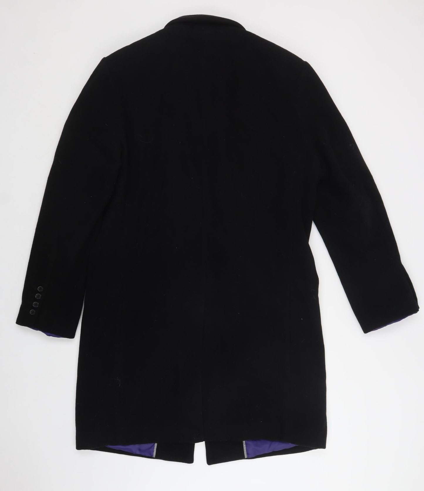 Urban Spirit Womens Black   Overcoat Coat Size M  Button