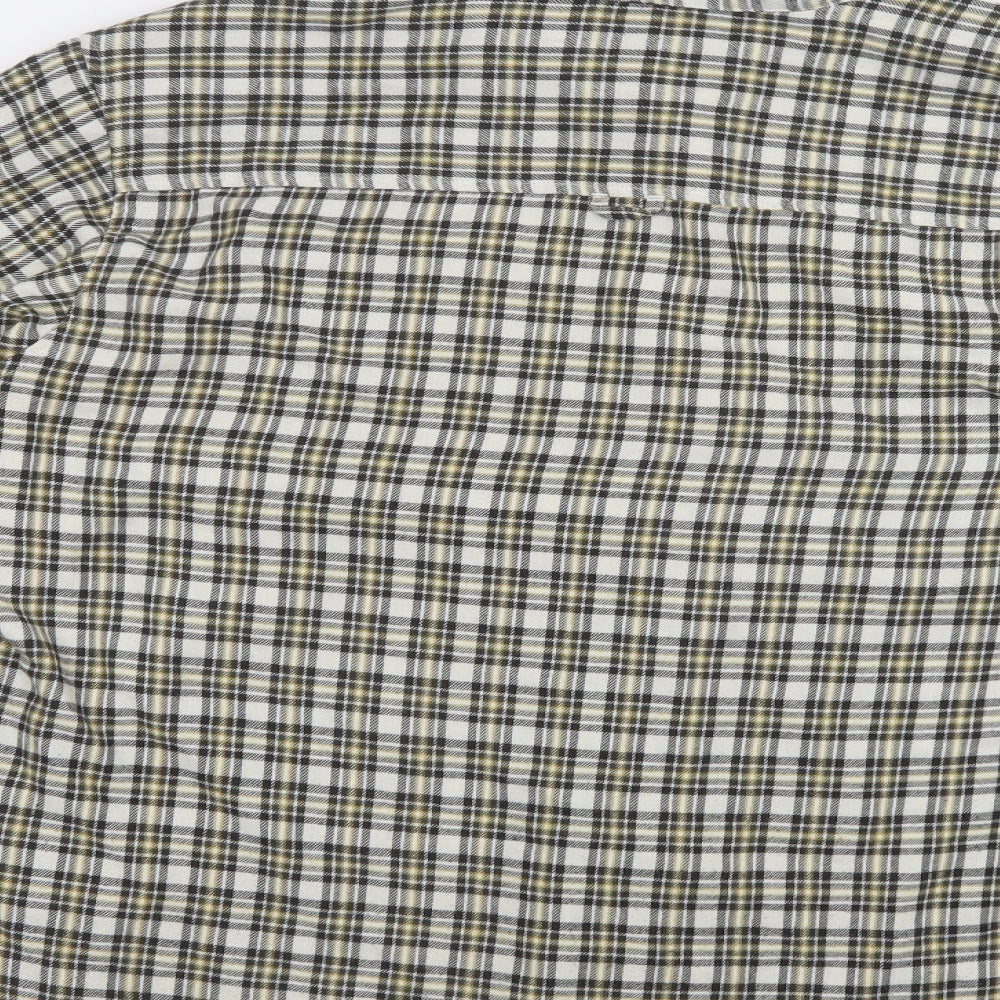 Craghoppers Mens Green Check Polyester  Button-Up Size XL Collared Button