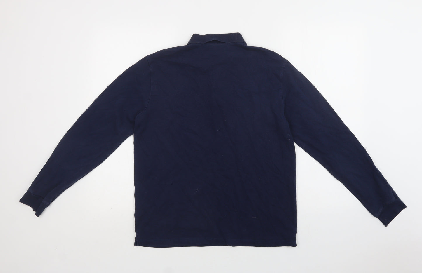 NEXT Mens Blue  Cotton  Polo Size M Collared Button