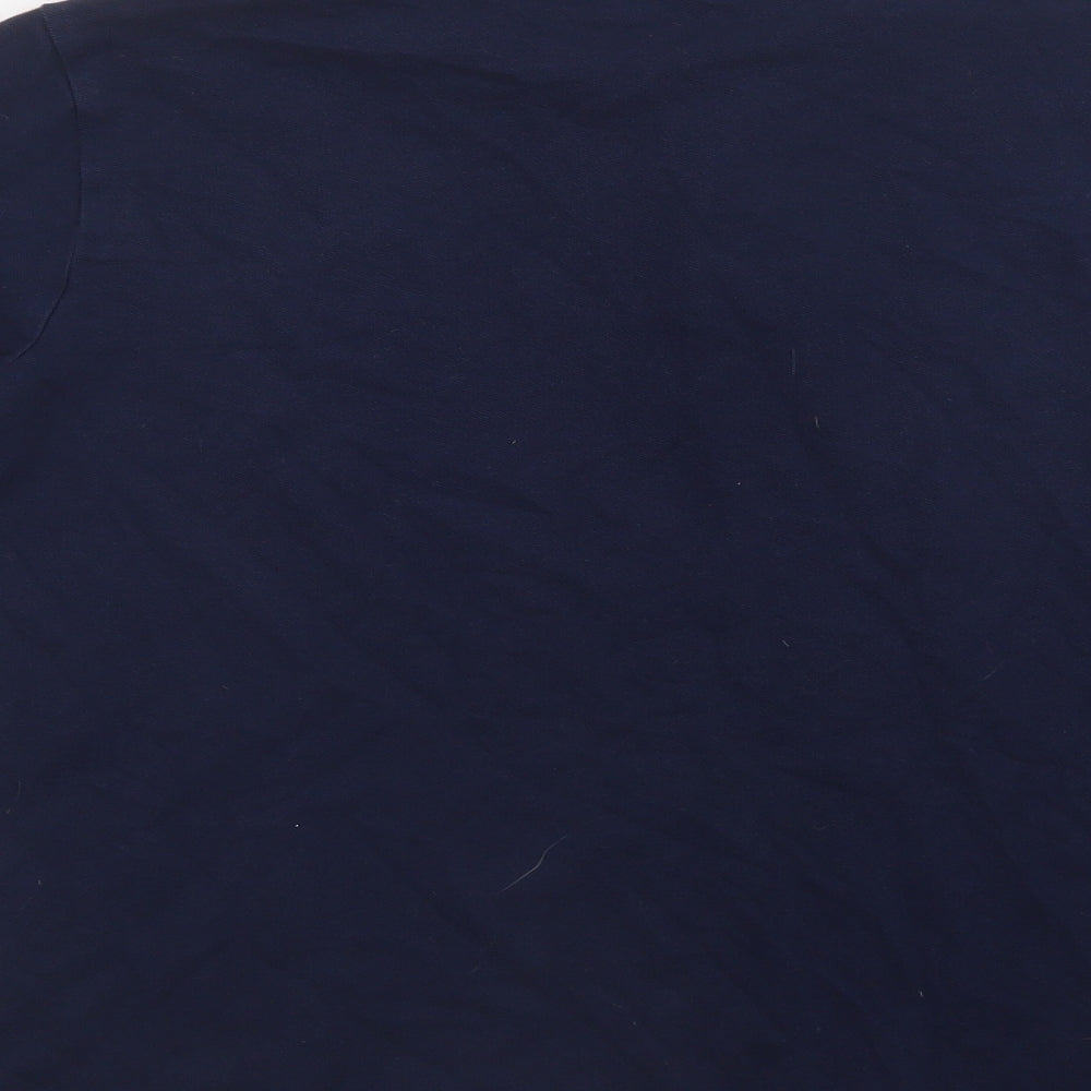 NEXT Mens Blue  Cotton  Polo Size M Collared Button