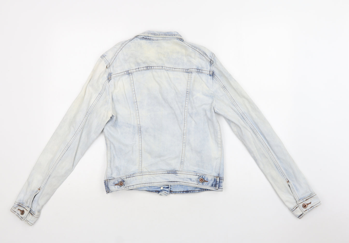 Bershka Womens Blue   Jacket  Size L  Button