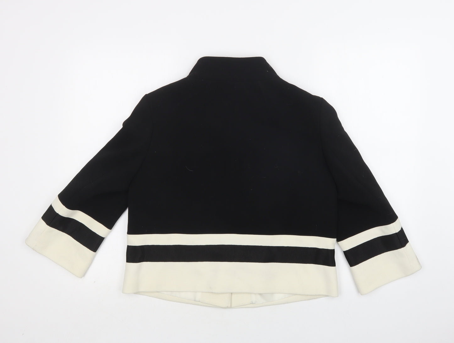 Princi Womens Black Striped  Jacket Blazer Size 12  Button