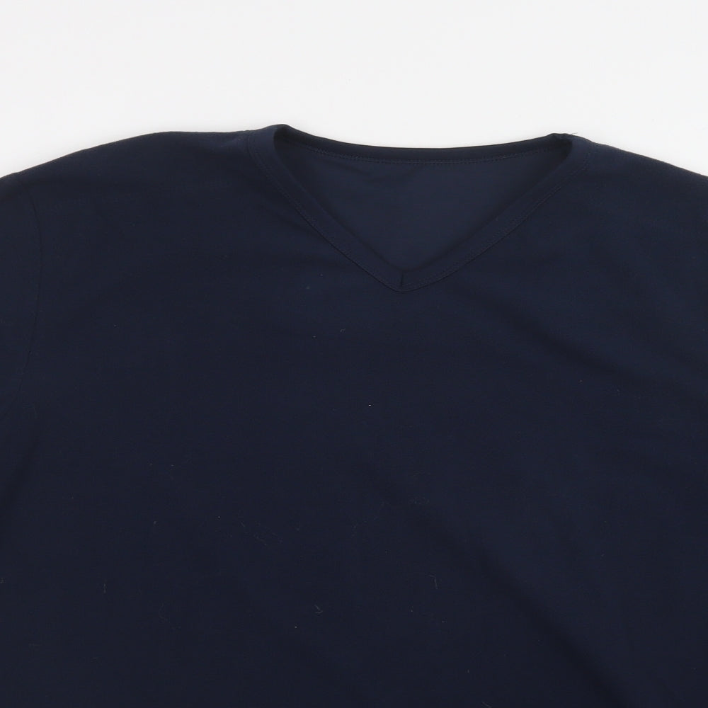 Matalan Mens Blue  Polyester  Pyjama Top Size L