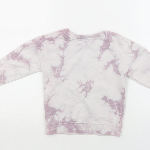George Baby Purple Batik Cork Pullover Jumper Size 18-24 Months