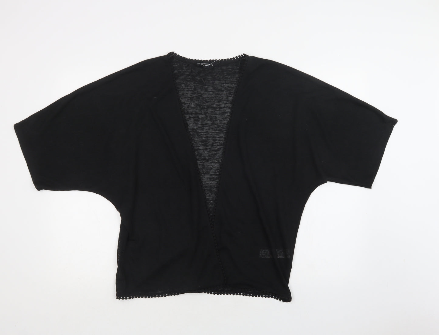 Dorothy Perkins Womens Black V-Neck  Polyester Cardigan Jumper Size M