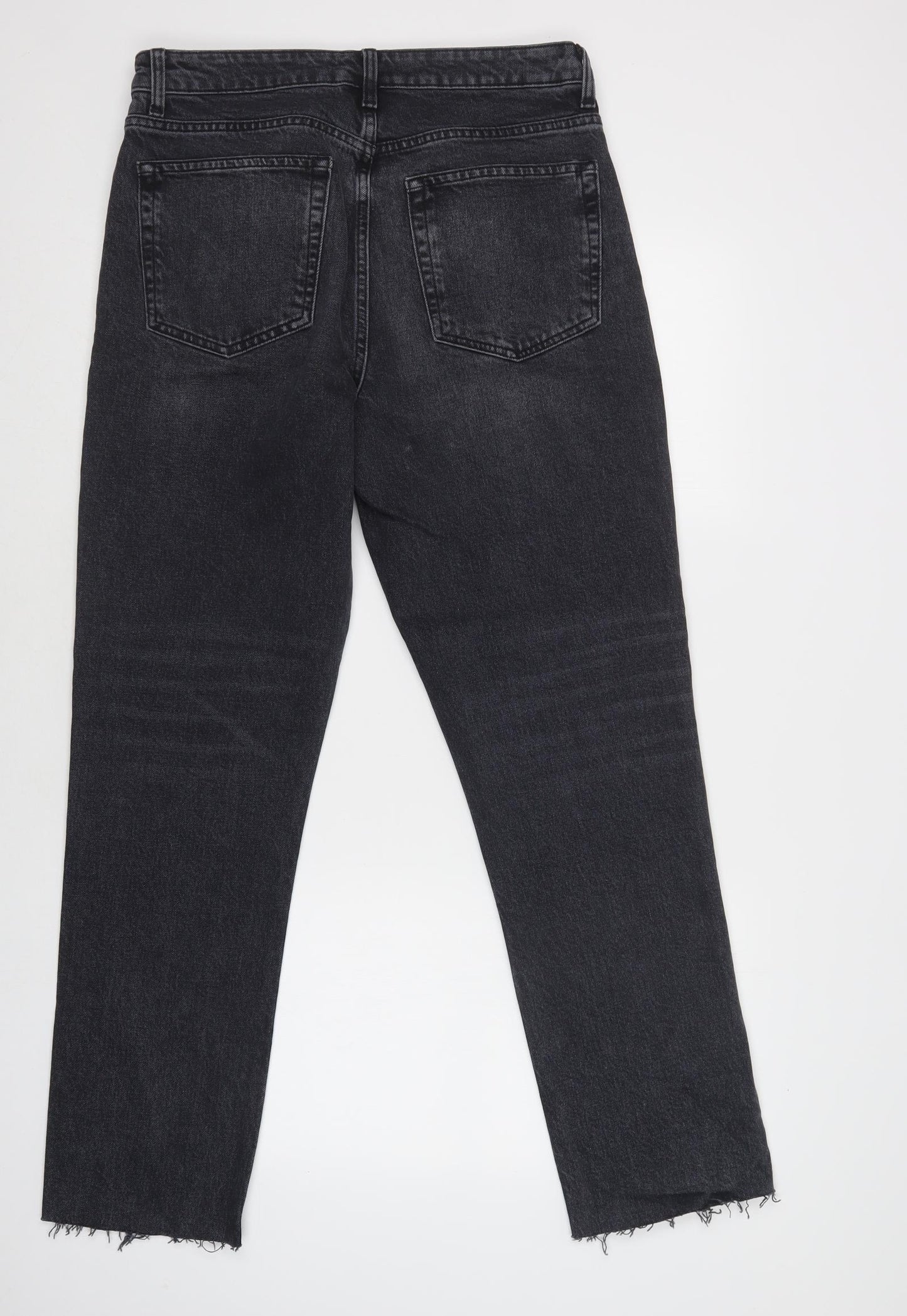 Topshop Mens Grey  Cotton Skinny Jeans Size 32 L36 in Regular Button